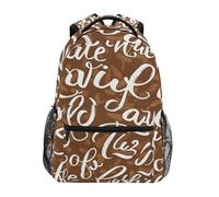 Mochila Escolar Palabra De Café Bolsa De Viaje Para Viaje