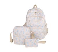 Mochila Escolar para Estudiantes Mochilas Estéticas para Niñas Mochila Sencilla De Gran Capacidad Conjunto De Mochilas con Lazos 3 Uds.