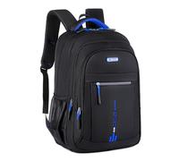 Mochila escolar para hombre, mochila de viaje para laptop para hombres y mujeres, mochila delgada de negocios, mochila universitaria, mochila escolar para 15.6 pulgadas, sillas de playa, azul, Talla