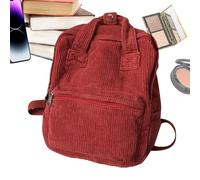 Mochila escolar para niñas adolescentes,Mochila de pana para la escuela | Bolso de mano de moda simple con asa - Mochila Estética, Bolsas De Pana Para Computadora Portátil, Para Niñas, Niños, Excursio