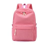 Mochila escolar para niñas, mochila de pana de 16 pulgadas, primaria, preescolar, para adolescentes, niños, niñas, viajes, casual, Rosado, Talla única, Mochila