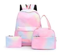 Mochila escolar para niñas, mochila escolar para laptop, bolsa de almuerzo aislada, bolsa de almuerzo para adolescentes, niños, mochila para estudiantes universitarios, a, Talla única