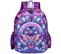 Mochila Escolar para Niñas Primaria Mochila Infantil Escolares para Guardería Preescolar Impermeable Mochila Pequeña 2-6 Años Kindergarten Niña Regalo, Mariposa