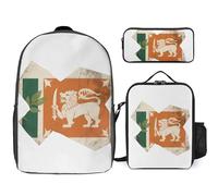 Mochila Escolar Para Niños 3 En 1 Sri Lanka Bandera Nacional Mochila Para Portátil Lonchera Estuche Regalo Chicos Adolescentes Ligera E Impermeable