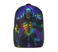 Mochila escolar para niños Armored Zombie, mochila escolar de 17 pulgadas, mochila escolar impresa en 3D para niños, estudiantes de primaria y secundaria