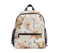 Mochila escolar para niños con correa para el pecho, bonita para estudiantes, jardín de infantes, preescolar, niños y niñas, Multi34, 16x11.4x6.9in, Caricatura