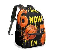 Mochila escolar para niños y niñas, diseño de béisbol con número 6 y 7 de 16 pulgadas, 08., L, Casual