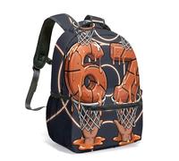 Mochila escolar para niños y niñas, diseño de béisbol con número 6 y 7 de 16 pulgadas, 11, L, Casual