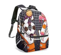 Mochila escolar para niños y niñas, diseño de béisbol con número 6 y 7 de 16 pulgadas, 21, L, Casual