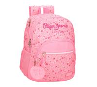 Mochila Escolar Pepe Jeans Alenka Pink 44 cm 2 Compartimentos Identificación