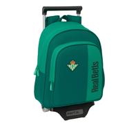 Safta Real Betis BALOMPIÉ - Mochila Infantil con Carro 705, Ideal para Niños de Diferentes Edades, Cómoda y Versátil, Calidad y Resistencia, 28x10x34 cm