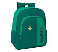 Safta REAL BETIS BALOMPIÉ - Mochila Junior, Adaptable a Carro, Ideal para Niños de Diferentes Edades, Cómoda y Versátil, Calidad y Resistencia, 32x12x38 cm
