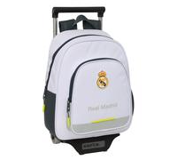 Mochila Escolar REAL MADRID 1ª Equip. 2025/26, Infantil 34 cm. Con Carro