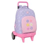 Mochila Escolar SAFTA Bouquet, Grande 45 cm. Con Carro Compact