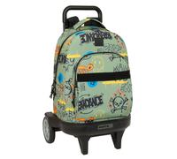 Mochila Escolar SAFTA GRAFFITI Zone, Grande 45 cm. Con Carro Compact