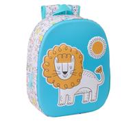 Mochila Escolar SAFTA LION 3D, Infantil 33 cm. Adaptable