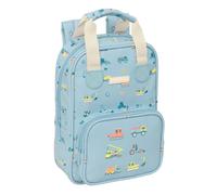 Mochila Escolar SAFTA PREESCOLAR Gruas, Guarderia 28 cm. Adaptable