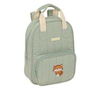 Safta - Mochila infantil - Preescolar Zorrito - Adaptable con asas, tejido reciclable - 20x8x28 cm
