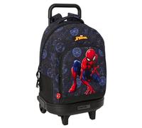 Mochila Escolar SPIDER-MAN Attack, Grande 45 cm. Con Carro