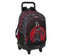 Mochila Escolar SPIDER-MAN Miles Morales, Grande 45 cm. Con Carro