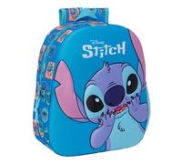 Mochila Escolar STITCH 3D, Infantil 33 cm. Adaptable