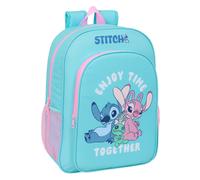 STITCH - Mochila Escolar Niño, Mochila Niño, Mochila Infantil, Adaptable a Carro, Ideal para Niños en Edad Escolar, Cómoda y Versátil, Calidad y Resistencia, 33x14x42 cm