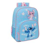 STITCH HAPPY - Mochila Escolar Niño, Mochila Niño, Mochila Infantil, Adaptable a Carro, Ideal para Niños en Edad Escolar, Cómoda y Versátil, Calidad y Resistencia, 33x14x42 cm