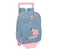Mochila Escolar STITCH, Infantil 34 cm. Con Carro