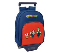 Mochila Escolar SUPER MARIO BROS Mamma Mia, Infantil 34 cm. Con Carro