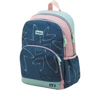 Mochila escolar Tandem doble cuerpo 13 L con tirantes ergonómicos acolchados, adaptabilidad a carro y bolsillos para libros y botella, azul marino