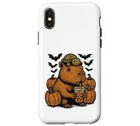 Mochila Espeluznante Capibara y Tortuga Boba Kawaii Halloween Carcasa para iPhone X/XS