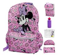 Mochila Fast Forward de Minnie Mouse con lonchera de 16 pulgadas - Juego de 6 piezas Mochila de Minnie Mouse perfecta para el regreso a clases y