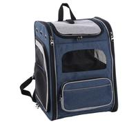 Mochila Flamingo Manfred Azul Para Perros | 31x33x43 cm | Organización Práctica