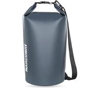 Mochila Flotante Impermeable para Bolsa Seca de 5 l10 l20 l30 l40 l, Bolsa Enrollable Mantiene el Equipo seco para Kayak, Rafting, canotaje, natación, Camping, Senderismo, Playa, Pesca (Gris, 10
