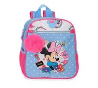Joumma Disney Minnie Flowers Mochila de Paseo Azul Claro 23x28x10 cm Poliéster 6,4L