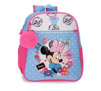 Disney Minnie Flowers Mochila, mochila escolar, compartimentada, tirados para asa, diferentes bolsillos de Joumma Bags