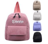 Mochila For Niños Personalizada, Mochila For Niños Personalizada, Mochila For Niños Bordada Con Nombre Disfraz Mochila For Niños Mochila Escolar For Niñas Y Niños Mochila Infantil For Jardín(Pink)