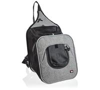 Mochila frontal Savina, Nylon, 30x33x26cm, color negro y gris