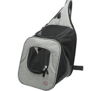 Mochila frontal Savina, Nylon, 30x33x26cm, color negro y gris