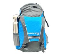 Mochila funcional Light'n Style con indicador de dirección LED integrado y transmisor de mano, la mochila escolar segura con seguridad integrada, azul, 18 Liter