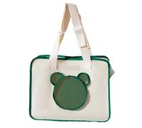 Mochila Gato Bolsa De Excursión For Mascotas, Bolsa For Gatos con Letras Simples, Bandolera De Viaje, Bolsa De Lona con Capucha, Universal For Todas Las Estaciones Mochila Gatos Transporte(Green)