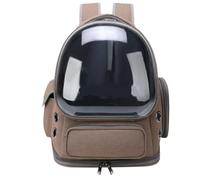 Mochila Gato Bolsa For Gatos, Bolsa Portátil For Salida De Mascotas, Cápsula Espacial Transparente, Suministros For Mascotas, Mochila Transpirable For Gatos Mochila Gatos Transporte(Brown)