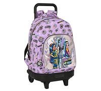 MOCHILA GDE. C/RUEDAS COMPACT EXTRAIBLE MONSTER HIGH "BEST BOOS"