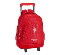 Mochila Escolar SPORTING GIJÓN Corporativa, 45 cm. Con Carro Reforzada