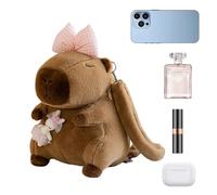 Mochila genérica Capybara | Mochila suave Suministros escolares,Mochila de animales de peluche | Para niñas cumpleaños viaje excursión de un día camping picnic deporte, Conejo en polvo, Consulte la