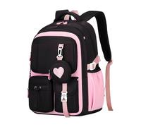 Mochila genérica para niña - Mochila stitchs Girls, saacs a para niñas con libros espaciosos | de escuela para, mochila escolar para adolescentes para la universidad | para viaje avión colegio, rosa