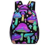 Mochila Gótico Gótico Hippies Alucinante Hongo Mágico Mochila Escolar Campamento Backpack Tipo Casual Daypack para Portátil Aire Libre Senderismo