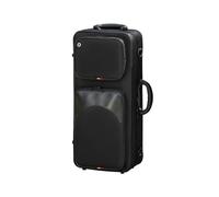 Mochila grande con bolsillo lateral for saxofón alto en mi bemol, estuche protector especial for instrumentos musicales, maleta de almacenamiento(Black)