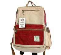 Mochila grande de cáñamo - Vino y crema