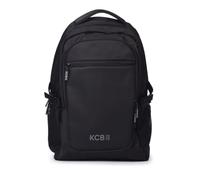 Mochila Grande de Hombre KCB Doble | Diseño Espacioso y Práctico | Bolsillos Multiusos | Variedad de Compartimentos | Compartimento para Portátil y Tablet | Asas Ajustables | 100% Vegano | Color Negro